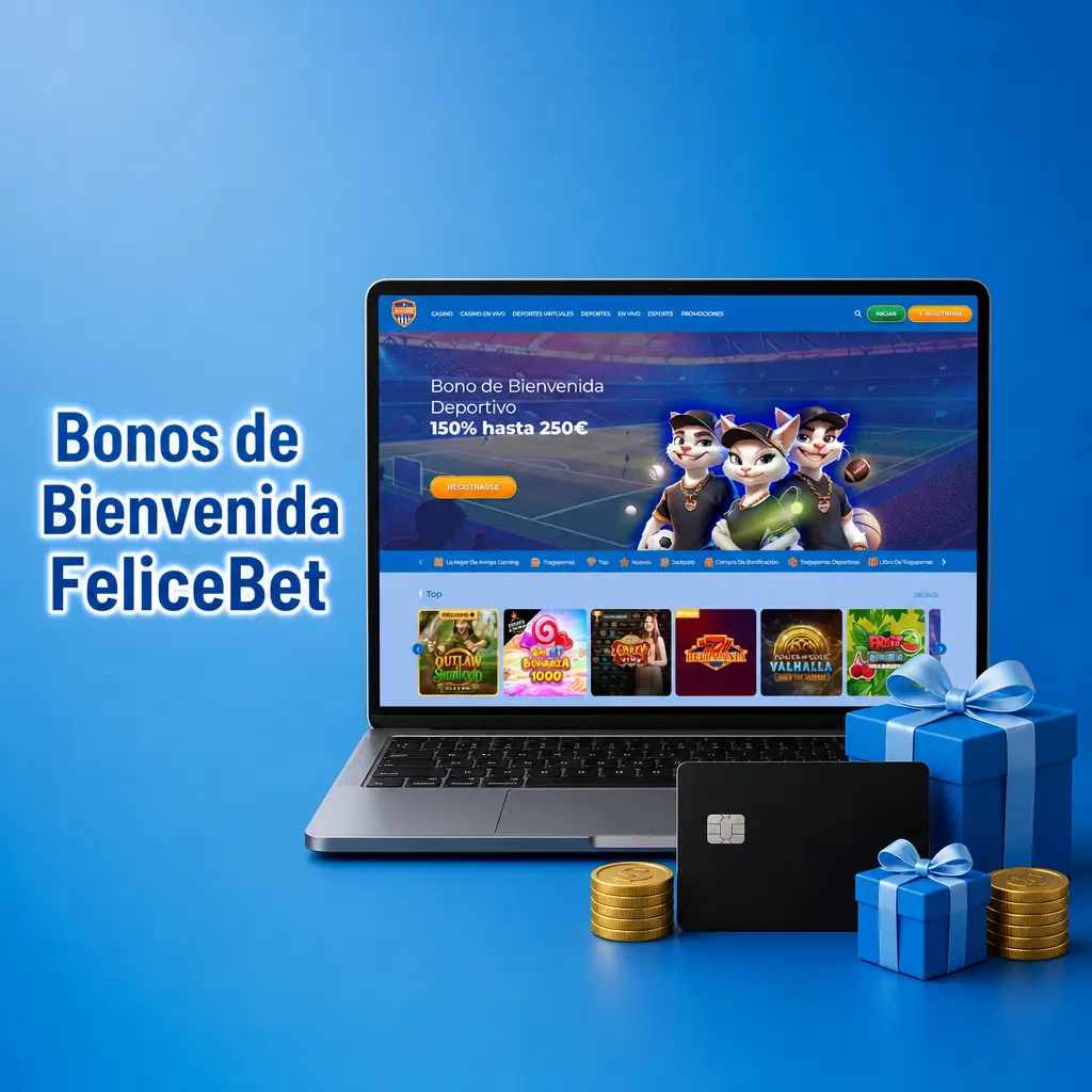 Bonos de bienvenida FeliceBet: hasta 500% en depósitos de casino y 150% en apuestas deportivas con tiradas gratis