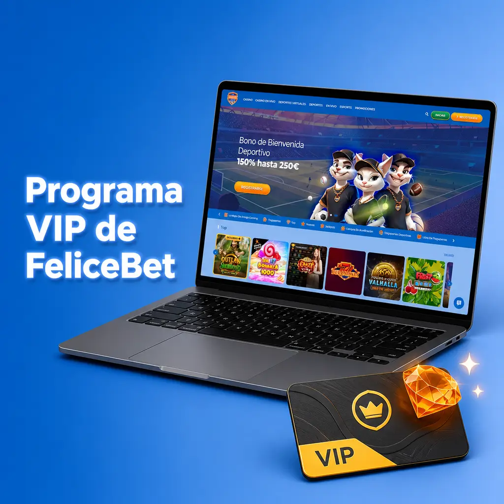 Programa VIP de FeliceBet con cinco niveles, cashback semanal hasta 15% y gestor personal desde el nivel Oro